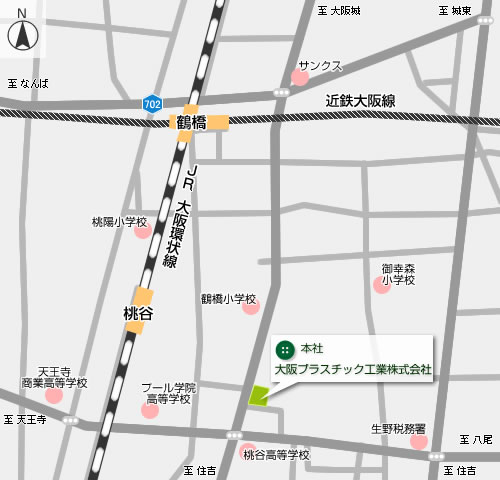 大阪本社周辺地図